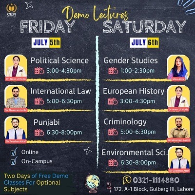 Demo Lectures + Gala Day