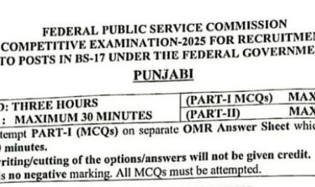 CSS Past Paper Punjabi 2025
